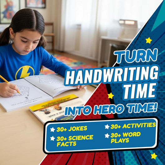 Superhero Handwriting Book