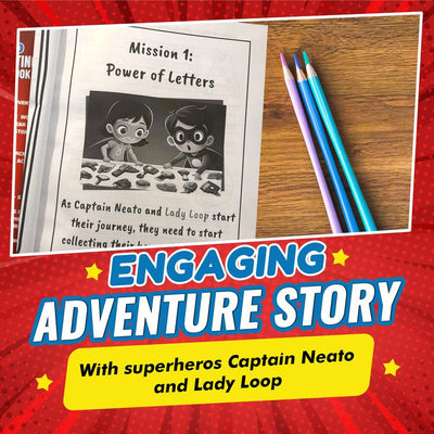 Superhero Handwriting Book